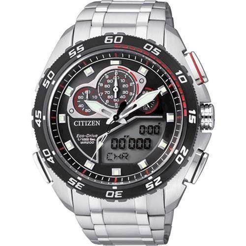 Image of Promaster Land mat rustfri stål quartz med Eco-Drive Herre ur fra Citizen, JW0124-53ES